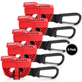 Footwear Clip, Shoe Bag, Hang Extra Shoes Cleats Boots or Gear on Your Bag. - color: 5-Pack Red