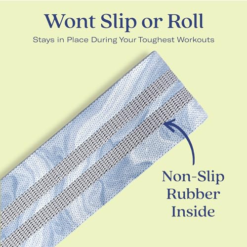 ALTA Booty Bands for Women, Non-Slip Fabric Resistance Bands for Working - color: Flow