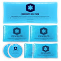 ICEWRAPS Reusable Ice Packs Compact in 4 Sizes, Soft Cooling Pack 7 Pack