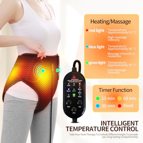 Heating Pad, Period Heating Pad for Period Cramps Massager for Women, Electric Heating Pad New Upgrade Menstrual Heating Pad for Abdomen Pain and Cramps Relief, Wrap Around Heating Pad