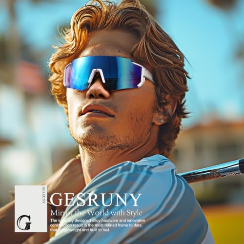 Polarized Sports Sunglasses Men Women for Running UV400 Protection - color: Black/Black/Black