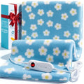 ALLJOY Heating Pad, Cute Period Heating Pad for Back Neck Shoulder, 12"X24" - color: Blue