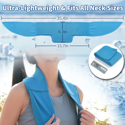 Widened Cooling Neck Wraps Long Lasting Neck Ice Pack Wrap - color: Blue