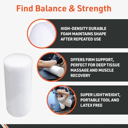 Foam Roller, Full Round 6" x 36" - size: Full Round 6 x 12 in