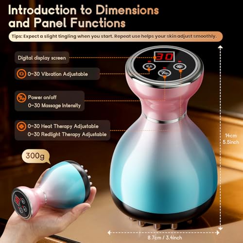 Electric Lymphatic Drainage Massager for Body Anti-Cellulite Sculpting Tool - color: Colorful