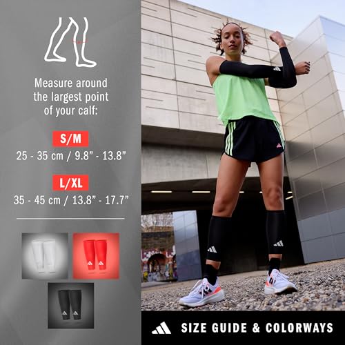 adidas Compression Calf Sleeve - color: Black, size: Large/X Large