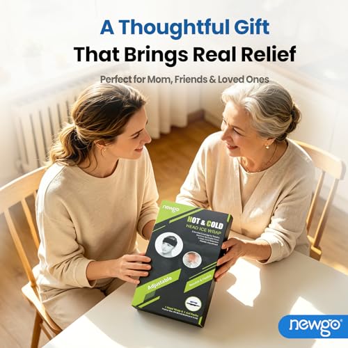 NEWGO Headache Ice Pack, Adjustable Head Wrap for Migraines, FSA Eligible - style: Custom
