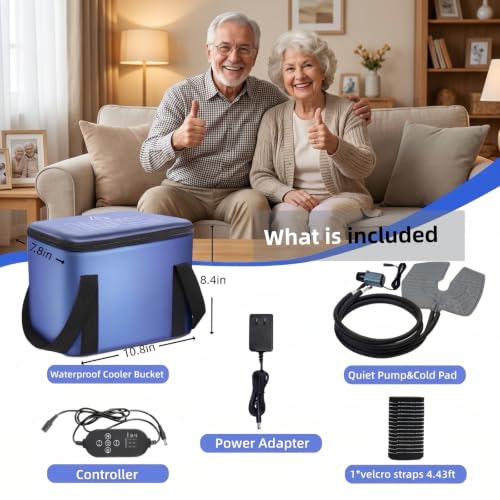 Ice Machine for Knee After Surgery, Portable Cold Therapy Machine w/Timer