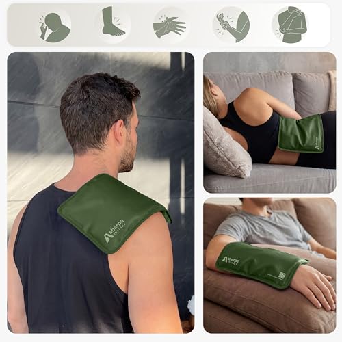 Flexible Hot and Cold Gel Pack Medium 8" x 12", 2 Pack - size: Medium (2 pack), style: Green