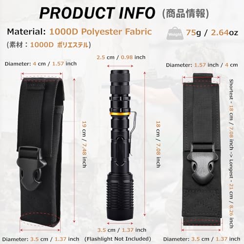 Azarxis Tactical Mini Belt Pouches, Multi-Purpose Small Battery Case Compact Utility EDC Card Slot Holder Waist Bags Military Molle Pack Sundries Storage Pack - color: #03 Black - Style D