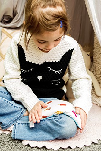 Microwave Heating Pad or Ice Pack for Kids, Microwavable Heat Pack or Cold Compress, 9" x 4" (Sealife, Lavender) - color: Sealife