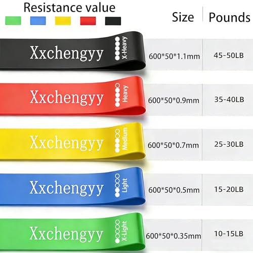 Resistance Bands Set, 200 Pcs Bulk, 5 Resistance Levels