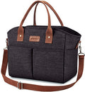 Lunch Bags for Women Insulated Thermal Lunch Tote Bag with Shoulder Strap Upgrade Large Lunch Box Container Drinks Holder for Adults Men Work Picnic Beach Park, Dark Black - color: Dark Black