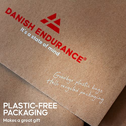 DANISH ENDURANCE Compression Socks, 21-26 mmHg, Circulation Aid, 1 & 2-Pack - color: Solid Black, size: X-Large