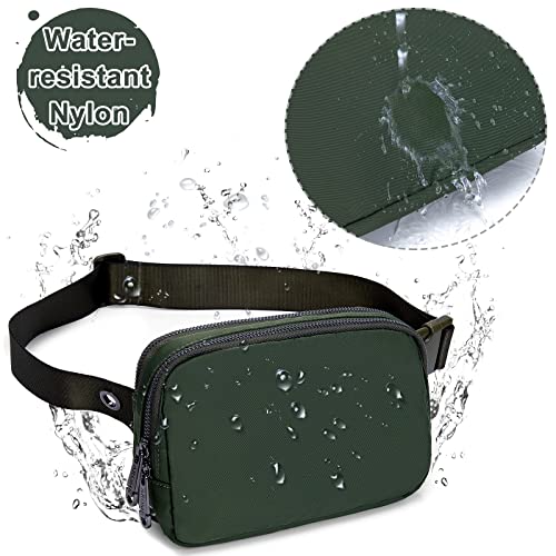 AROME Mini Belt Bag for Women Men Fashion Waist Packs Fanny Pack - color: Army Green