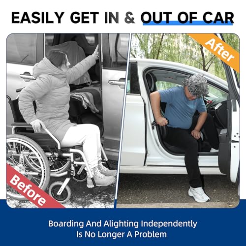 4 in 1 Car Door Handle Assist for Elderly 2PCS - Multifunction Car Transfer Aid - Help Elderly Get Out of Car, Auto Cane Portable Vehicle Support Handle for Seniors, Handicapped, Max 450 Pounds - size: 2pcs