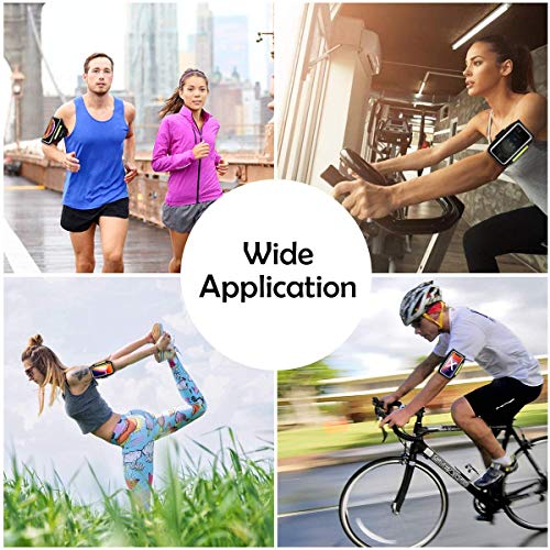 HAISSKY Running Armband with Zipper Pocket Sweatproof Running Phone Holder - color: Black(Upgraded Version,6.9")