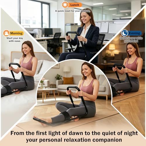 Adjustable Hamstring Stretcher and Knee Extension Device for Flexibility