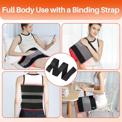 Comfytemp Red Light Therapy Pad for Body, 24'' x 12'', 660nm & 850nm - size: 24‘’ x 12‘’