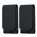 Tactical Molle Phone Holster Pouch, Universal Belt Waist Bag for iPhone 18 Pro Max/17 Pro/17/16 Pro Max/15 Pro Max/14 Pro Max/13, Samsung S26 Ultra/S25/S24, Size L - color: Black(2 Pack)