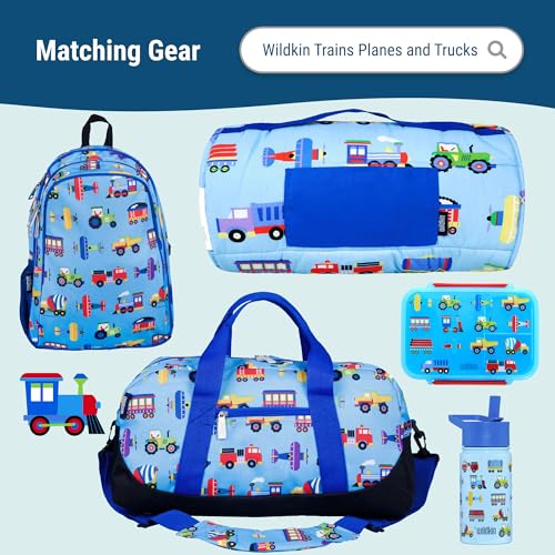 Wildkin Kids Ice Packs (4 Pack) – Slim, Reusable, Keeps Lunch Cool for School/Travel - Train - color: Train