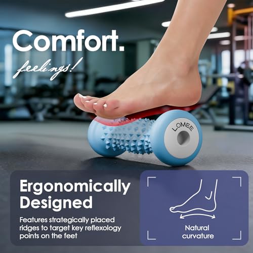 Foot Roller Massager for Plantar Fasciitis, Foot Arch and Heel Pain Relief - color: Blue