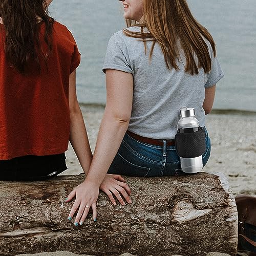 Xxerciz Water Bottle Carrier Holder with Belt Clip, Tumbler Carrier Sleeve for 12-30Oz Mineral Bottle Beverage Bottle and Other Small Water Bottles on Outdoor Walking Traveling