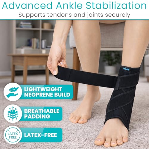 Vive Ankle Brace – Plantar Fasciitis Brace & Ankle Compression Sleeve