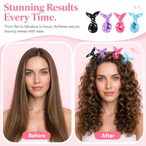 18Pcs Hair Curler Rollers, Soft Curlers To Sleep In Overnight Hair Curlers