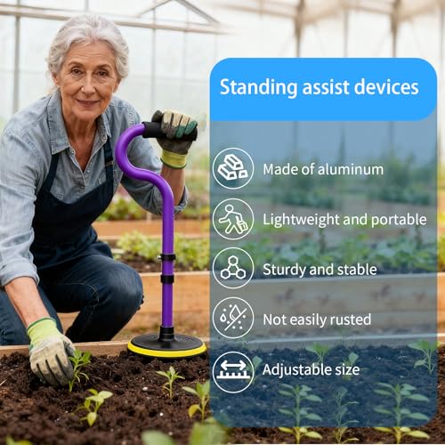 Standing Assist Devices Mobility Aids to Help Get up from Floor for Seniors - color: Matte Purple