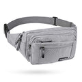 CXWMZY Fanny Packs For Women & Men Waist Pack Hip Bum Bag with Multi-Pockets Large Capacity Waterproof Casual Bum Bag for Disney Traveling Casual Cycling Running Hiking - color: Gray