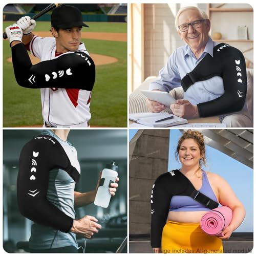 REVIX Ice Wrap for Shoulder & Arm, Reusable Cold Sleeve, M - style: Medium