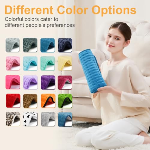 Heating Pad,Electric Heating Pad,Heating Pad for Back (Blue, 24"x12") - color: Blue, size: 24x12 Inch
