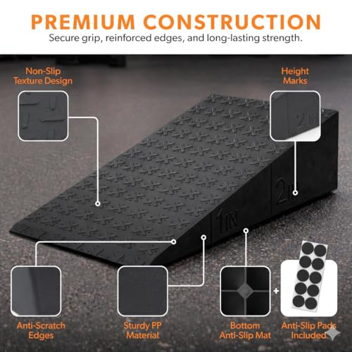 Non-Slip Squat Wedge Block, 2 Pack