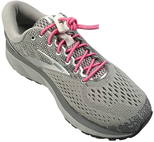 IBUNGEE LACES (Elastic No Tie Shoelaces (Made in the USA) - color: Pink, size: 22-inch
