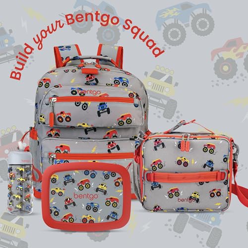 Bentgo Kids Print Durable & Water-Resistant Backpack - color: Trucks, size: Kids Medium