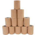 Self Adhesive Wrap Cohesive Bandages 12 Count 3" x 5 Yards, Medical Tape, Adhesive Flexible Breathable First Aid Non Woven Rolls, Stretch Athletic, Ankle Sprains & Swelling, Sports - color: Beige, size: 12 Count (Pack of 1)