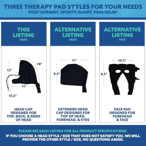 Polar Active Ice® 3.0 9QT Cold Therapy Ice Machine Programmable Timer Head Cap Cryotherapy Pain Relief System for Migraines & Headaches - style: Head Cap