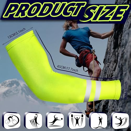 Geyoga 4 Pairs Arm Sleeves for Men Women - color: Cool Colors