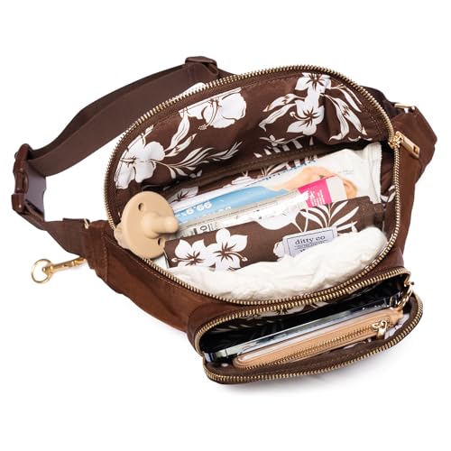 Ditty Co. Small Diaper Bag - Portable Changing Pad - Crossbody Bags For Women - Baby Wipe Holder - Baby Travel Essentials (Chocolate Brown) - color: Chocolate Brown