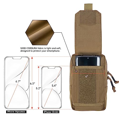 EXCELLENT ELITE SPANKER Tactical EDC Pouch Molle Utility Pouch Phone Pouch - color: Coyote Brown