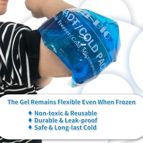 Large Reusable Gel Ice Pack for Injuries for Shoulder, Back(2 Packs) - style: LARGE 2 PACKS