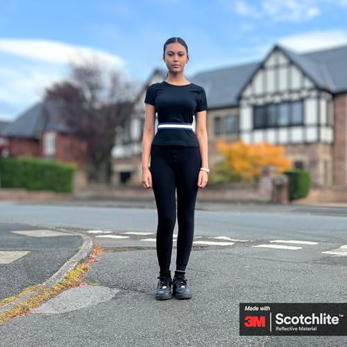Salzmann Multi-Purpose Reflective Running Belt | Adjustable Hi Vis Strap - color: Navy Blue