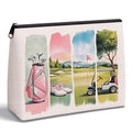 Golf Gifts for Women, Zipper Makeup Bag for Golfers - color: Golf