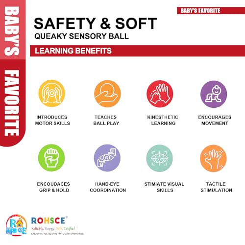Baby Sensory Balls 6-12 Months, 3PCS Soft Spiky Teething Toys - color: Primary Geometric Soft-spike Balls