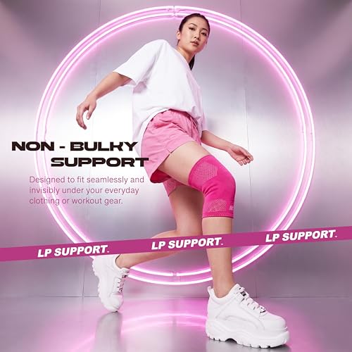 LP 176XT Target Compression Knee Sleeve for Injury Recovery, Men & Women - color: Pink, size: M