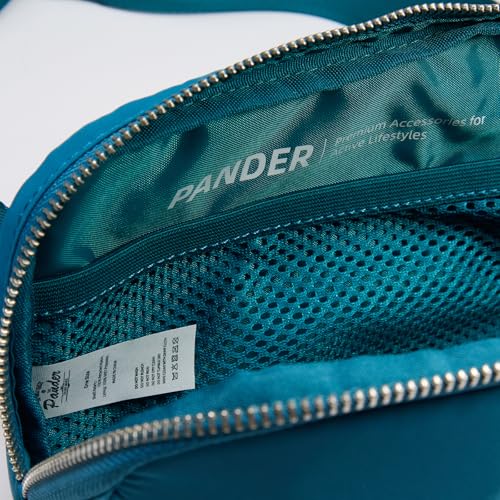 Pander Unisex Belt Bag Fanny Pack for Women with Adjustable Strap, Small Waist Pouch for Workout Running Traveling Hiking - color: Ocean Blue