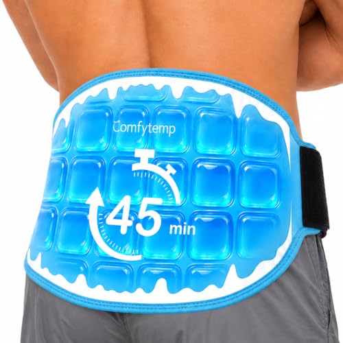 Comfytemp Ice Pack for Back Pain Relief, Sciatica Ease, 45 Min Long Lasting