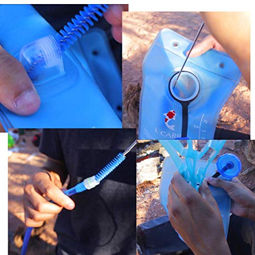 J.CARP Cleaning Kit with ON-Off Switch Bite Valve Tube Nozzle Replacement for Hydration Pack Bladder
