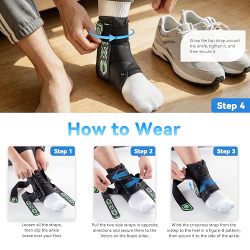 Ankle Brace for Men Women Lace Up Ankle Brace for Sprained Ankle Stabilizer